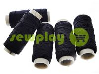 Thread elastic black 10 m