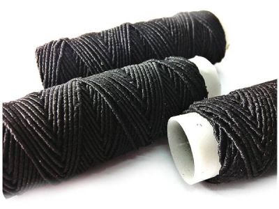 Thread elastic black 10 m