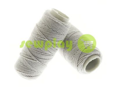 Thread elastic white 10 m