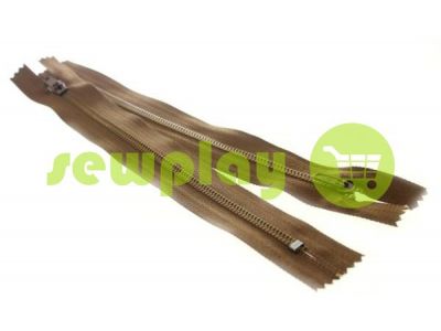 Zipper Trousering 19 cm tractor type 3, brown 300 sku 1341