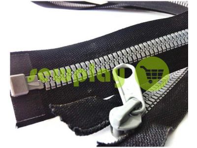 Zipper tractor type 7 on one slider 80 cm color Black + Gray sku 1357