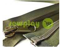 Zipper tractor type 7 one slider 80 cm color olive 093