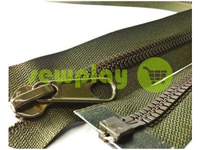 Zipper tractor type 7 one slider 80 cm color olive 093 sku 1361