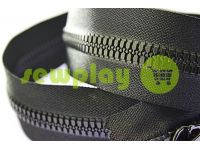 Zipper tractor type 7 one slider 55 cm - 100 cm color black sku 1364