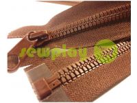 Zipper tractor type 7 one slider 80 cm color brown 045