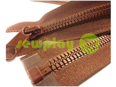 Zipper tractor type 7 one slider 80 cm color brown 045 sku 1376