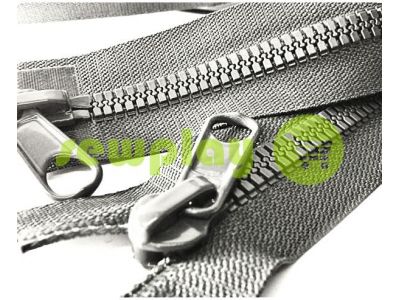 Zipper tractor type 7 two slider 80 cm color gray 262 sku 1381