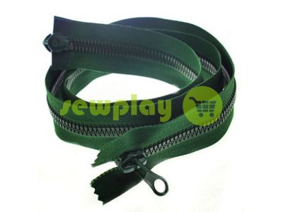 Zipper tractor type 7 two slider 80 cm color green 082 sku 1396