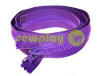 Zipper tractor type 7 one slider 80 cm color violet 249