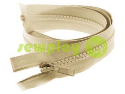 Zipper tractor type 5 one slider 40 cm - 100 cm, color beige 126 sku 1400