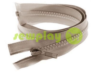 Zipper tractor type 5 one slider 40 cm - 100 cm, color beige 125 sku 1401