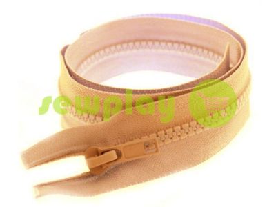 Zipper tractor type 5 one slider 40 cm - 100 cm, color beige 128 sku 1402