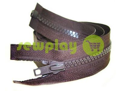 Zipper tractor type 5 one slider 40 cm - 100 cm, color brown 048 sku 1429