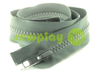 Zipper tractor type 5 one slider 40 cm - 100 cm, color gray 262 sku 1437