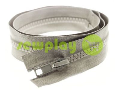 Zipper tractor type 5 one slider 40 cm - 100 cm, color gray 107 sku 1439