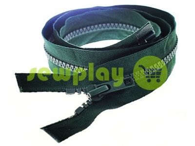 Zipper tractor type 5 one slider 40 cm - 100 cm, color green 212 sku 1441