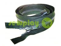 Zipper tractor type 5 one slider 40 cm - 100 cm, color green 085