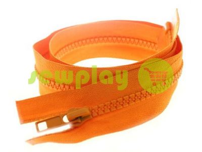 Zipper tractor type 5 one slider 40 cm - 100 cm, color orange 034 sku 1450