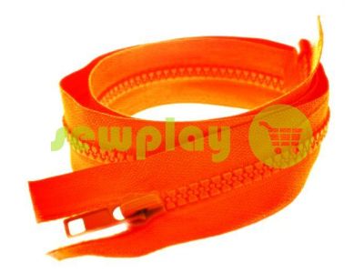 Zipper tractor type 5 one slider 40 cm - 100 cm, color orange 317 sku 1452