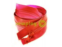 Zipper tractor type 5 one slider 40 cm - 100 cm, color red 218