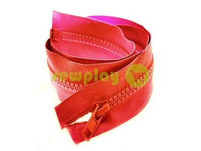 Zipper tractor type 5 one slider 40 cm - 100 cm, color red 218 sku 1460