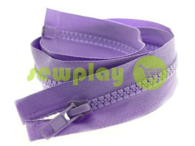 Блискавка тракторна тип 5 на один бігунок 40 см - 100 см, колір фіолетовий 022 арт 1466