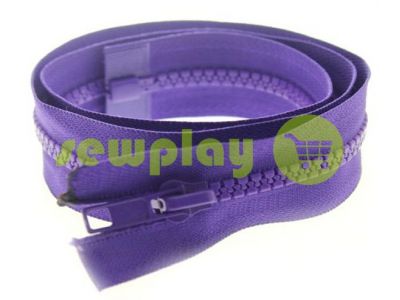 Zipper tractor type 5 one slider 40 cm - 100 cm, color violet 019 sku 1467