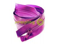 Zipper tractor type 5 one slider 40 cm - 100 cm, color violet 249