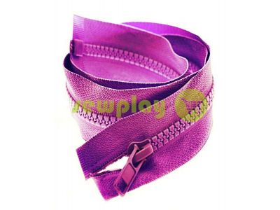 Zipper tractor type 5 one slider 40 cm - 100 cm, color violet 249 sku 1469