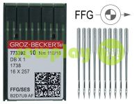 Needles industrial for knitwear with thin shank Groz-Beckert DBX1/1738/16X257 FFG 110/18