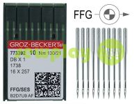 Голки промислові для трикотажу з тонкою колбою Groz-Beckert DBX1/1738/16X257 FFG 130/21