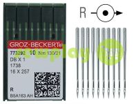 Иглы промышленные универсальные с тонкой колбой Groz-Beckert DBX1/1738/16X257 R 130/21